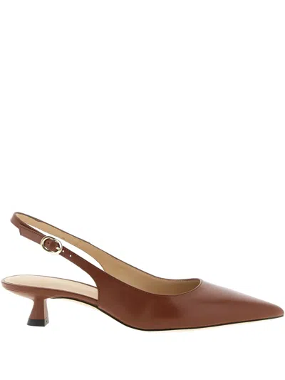 Stuart Weitzman 35mm Sculpt Pointed-toe Slingback Pumps