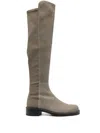 Stuart Weitzman Women's 5050 Bold Suede Over The Knee Boots In 灰色