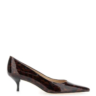 Stuart Weitzman 50 Leather Pumps In Brown