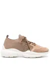 Stuart Weitzman 505 Mesh Sneakers In Brown