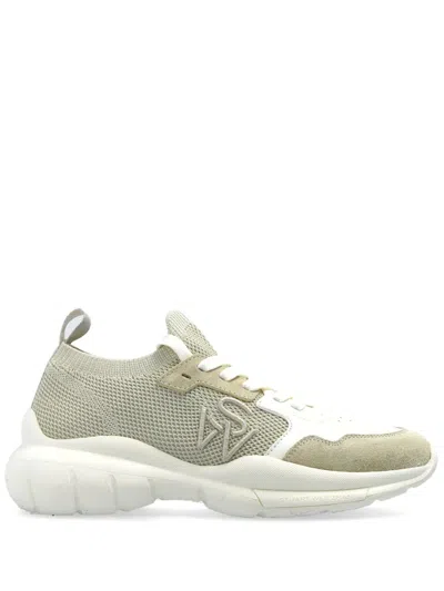 Stuart Weitzman 5050 Sneaker In Light Beige & White