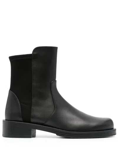 Stuart Weitzman 35mm Ankle-length Leather Boots In Black