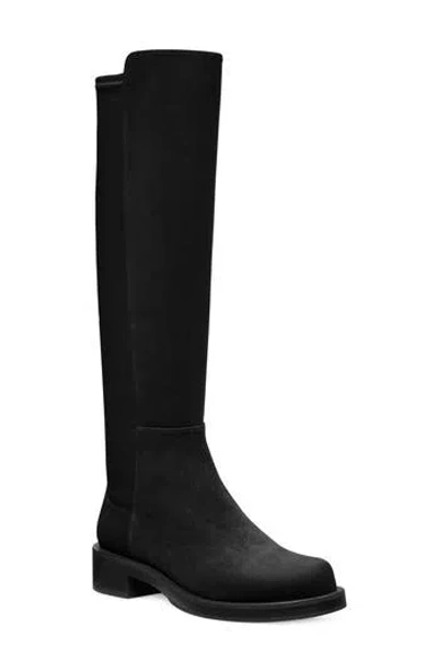 Stuart Weitzman 5050 Bold Boot In Black Suede