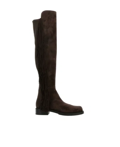 STUART WEITZMAN STUART WEITZMAN 5050 BOLD FRINGED BOOTS