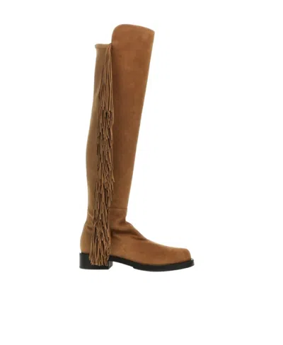STUART WEITZMAN STUART WEITZMAN 5050 BOLD FRINGED BOOTS