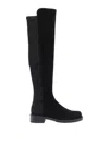 Stuart Weitzman 40mm 5050 Suede Boots In Black