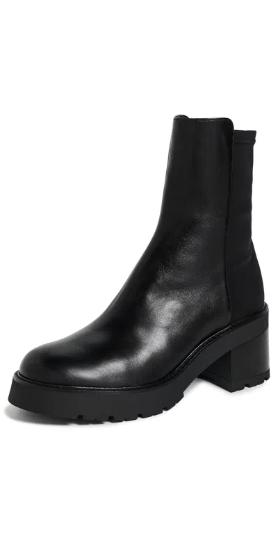 Stuart Weitzman 5050 Char Booties Black In Animal Print