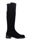 Stuart Weitzman Gisele Block Heel Knee High Boot In Black