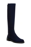 Stuart Weitzman 5050 Gisele Suede Over The Knee Boots In Black