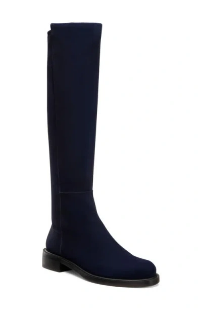 Stuart Weitzman 5050 Gisele Suede Over The Knee Boots In Black