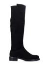 Stuart Weitzman Gisele Block Heel Knee High Boot In Black