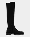 Stuart Weitzman 5050 Gisele Suede Over The Knee Boots In Black