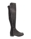 Stuart Weitzman 5050 Knee High Boots In Grey Suede In Grey