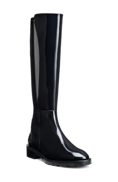 Stuart Weitzman 5050 Knee High Lug Boot In Black