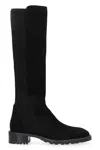 Stuart Weitzman 5050 Leather And Stretch Fabric Boots
