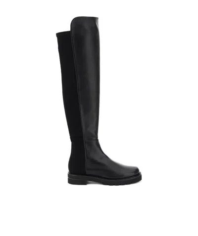 Stuart Weitzman 5050 Lift Knee-high Boots In Black