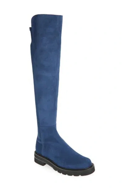 Stuart Weitzman 5050 Lift Over The Knee Boot In Blue