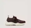 Stuart Weitzman 5050 Stretch Knit Chunky Runner Sneakers In Rosewood