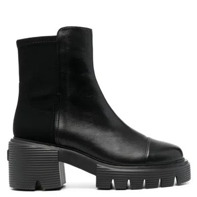 Stuart Weitzman 5050 Soho Ankle Boots In Black