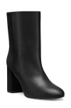 Stuart Weitzman Strut Mixed Leather Ankle Booties