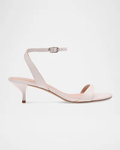 Stuart Weitzman 50mm Kellie Leather Ankle-strap Sandals In White