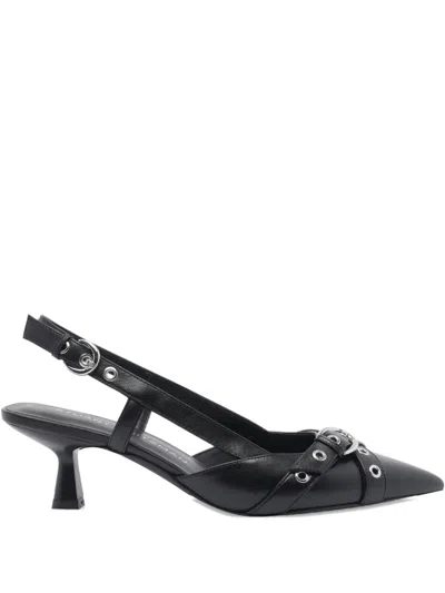 STUART WEITZMAN 50MM LEATHER HEELED PUMPS