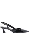 Stuart Weitzman Sandals Pointed Toe Buckle Detail