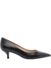 Stuart Weitzman Stuart Leather Kitten-heel Pumps