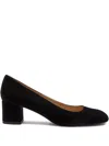 Stuart Weitzman 50mm Maeve Suede Pumps In Black