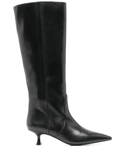 Stuart Weitzman 50mm Naomi Boots In Black