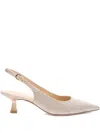 Stuart Weitzman 50mm Stuart Sculpt Slingback Pumps In Neutral