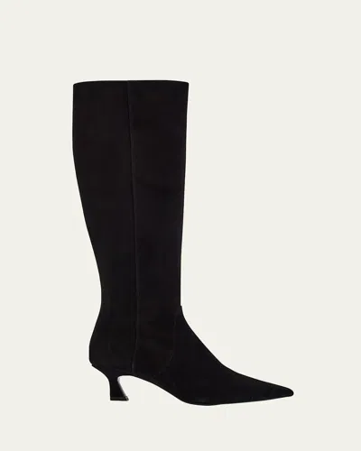 STUART WEITZMAN 50MM VINNIE SUEDE KNEE-HIGH BOOTS