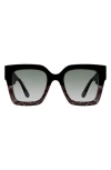 Stuart Weitzman 51mm Gradient Square Sunglasses