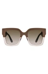 Stuart Weitzman 51mm Gradient Square Sunglasses