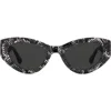Stuart Weitzman 52mm Cat Eye Sunglasses In Black