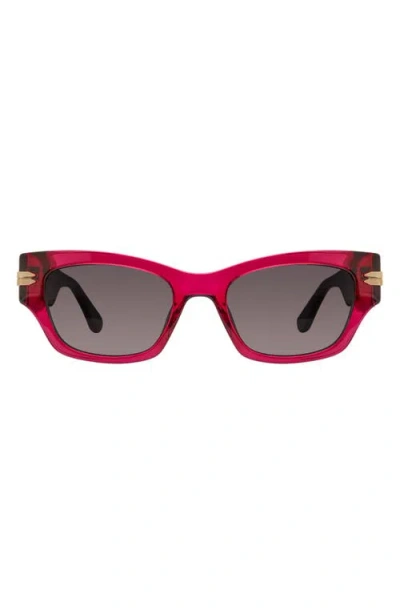 Stuart Weitzman 52mm Gradient Rectangular Sunglasses