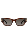 Stuart Weitzman 52mm Gradient Rectangular Sunglasses