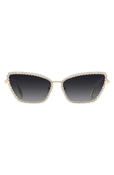 Stuart Weitzman 53mm Cat Eye Sunglasses In Blue