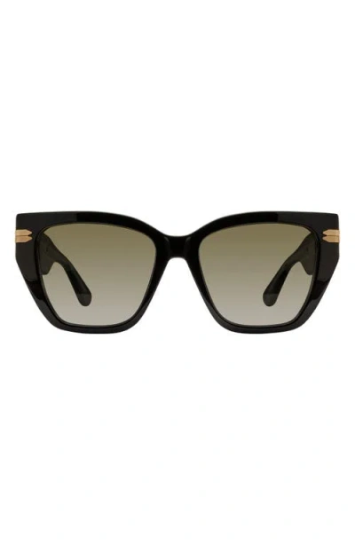 Stuart Weitzman 53mm Gradient Cat Eye Sunglasses