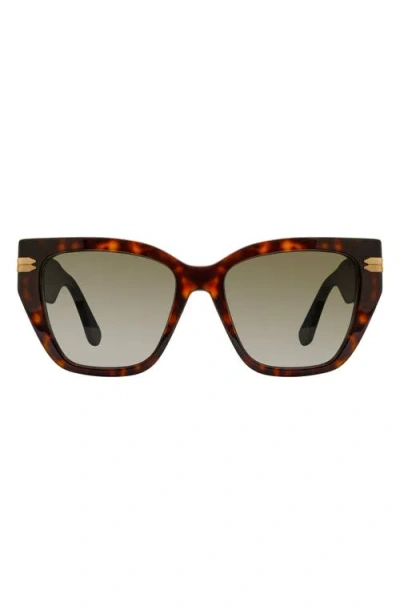 Stuart Weitzman 53mm Gradient Cat Eye Sunglasses