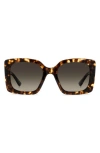 Stuart Weitzman 53mm Gradient Square Sunglasses In Multi
