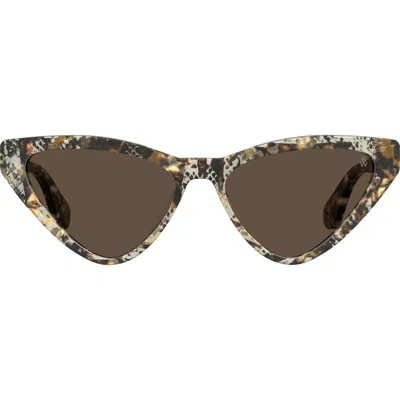Stuart Weitzman 55mm Cat Eye Sunglasses In Brown