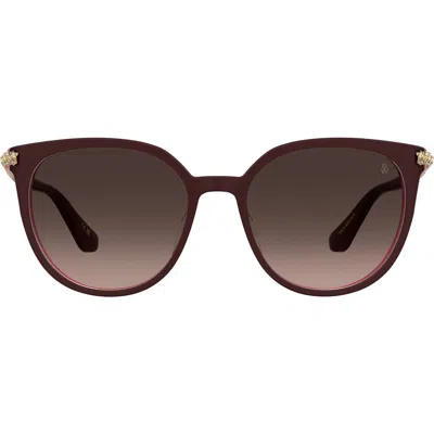 Stuart Weitzman 55mm Gradient Square Sunglasses In Brown