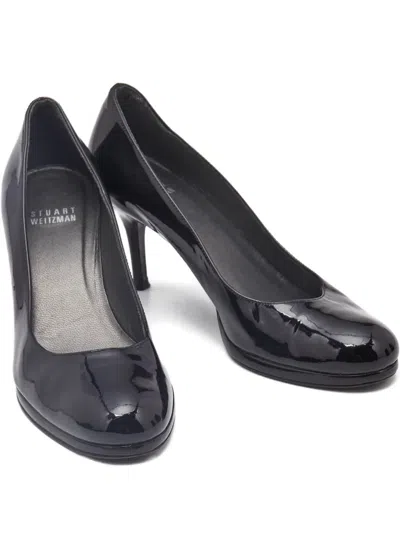 Pre-owned Stuart Weitzman 55mm Patent Leather Pumps In Black