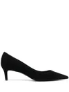 Stuart Weitzman 55mm Pointed-toe Pumps In Black