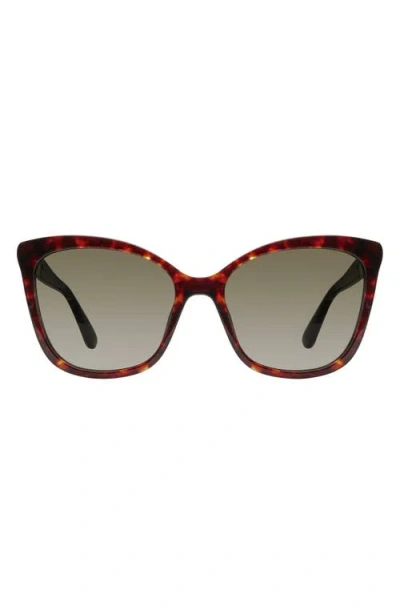 Stuart Weitzman 56mm Gradient Butterfly Sunglasses