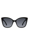 Stuart Weitzman 56mm Gradient Butterfly Sunglasses