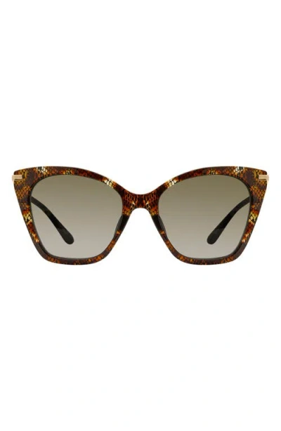 Stuart Weitzman 56mm Gradient Cat Eye Sunglasses