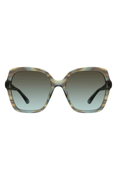 Stuart Weitzman 56mm Gradient Square Sunglasses