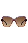 Stuart Weitzman 56mm Gradient Square Sunglasses